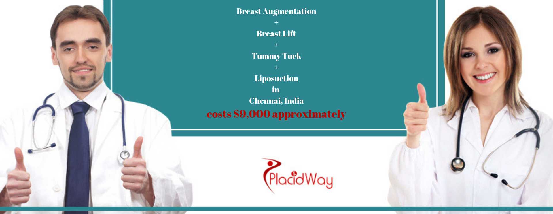 Breast Augmentation, Breat Lift, Tummy Tuck, Liposuction in Chennai, India Cost